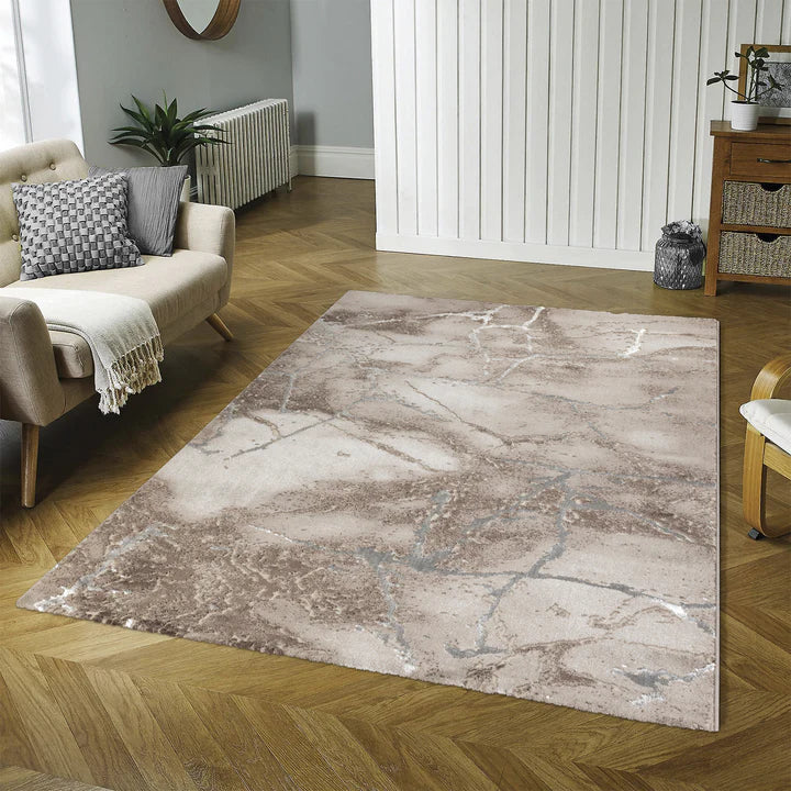 Covor Marmara textura densa, finisaj rafinat, Beige Maro